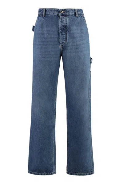 Bottega Veneta Vintage Indigo Cargo Denim In Blue