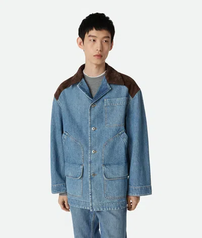 Bottega Veneta Vintage Indigo Denim Jacket In Blue