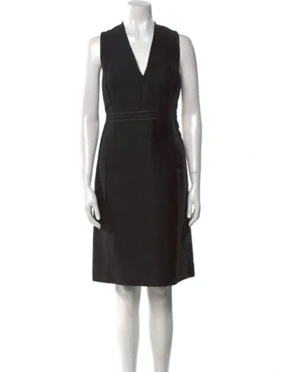 Pre-owned Bottega Veneta Vintage Knee-length Dress In Black