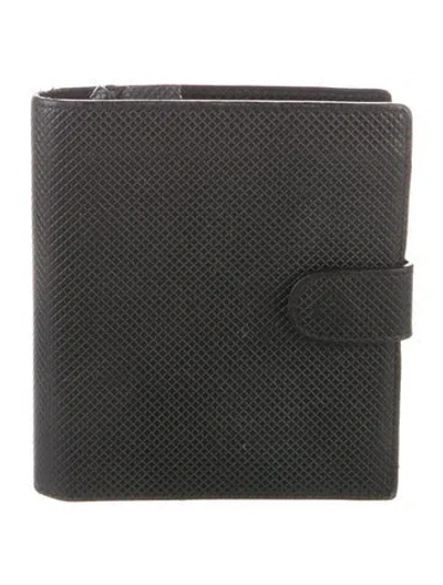 Pre-owned Bottega Veneta Vintage Marco Polo Compact Wallet Compact Wallet In Black