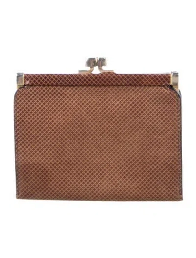 Pre-owned Bottega Veneta Vintage Marco Polo Wallet In Brown