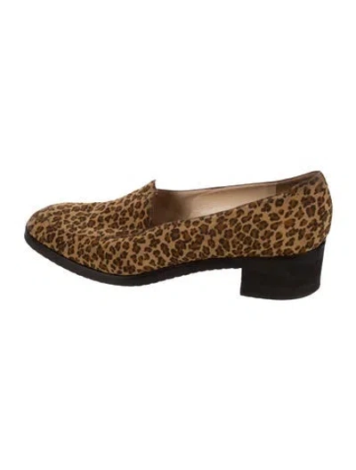 Pre-owned Bottega Veneta Vintage Ponyhair Loafers In Neutral