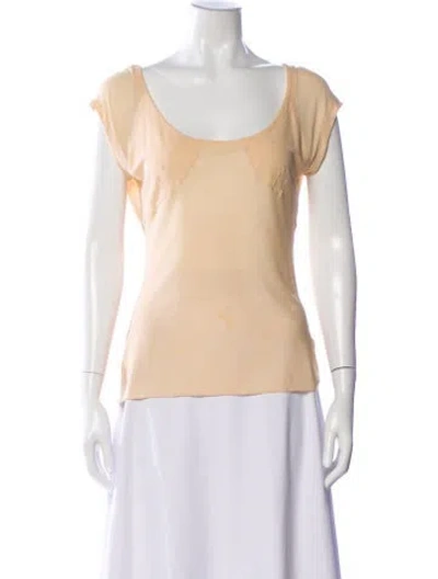 Pre-owned Bottega Veneta Vintage Scoop Neck Top In Pink