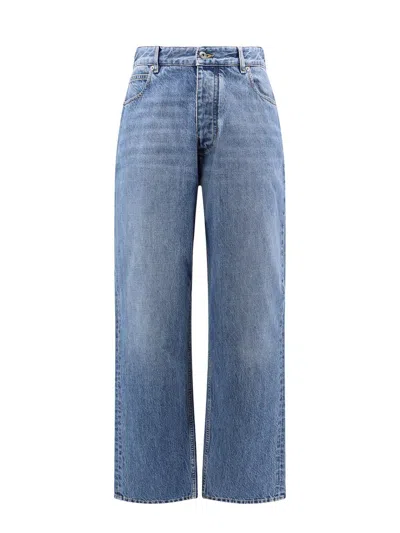 Bottega Veneta Vintage Turned Up Jeans In Blue