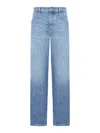 Bottega Veneta Vintage Wash Cargo Denim In Blue