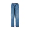 Bottega Veneta Vintage Wash Cargo Jeans In Blue