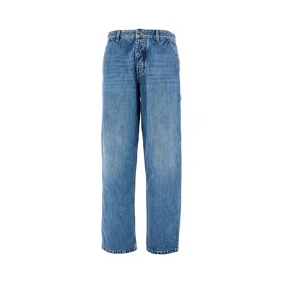Bottega Veneta Vintage Wash Cargo Jeans In Blue