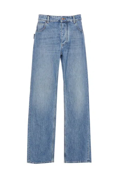 Bottega Veneta Vintage Washed Boyfriend Denim Jeans In Blue