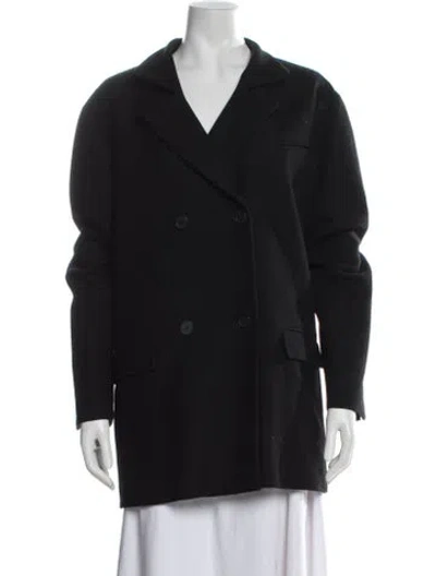 Pre-owned Bottega Veneta Virgin Wool Blazer In Black