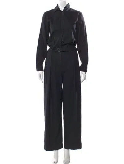 Pre-owned Bottega Veneta Virgin Wool Jumpsuit In Black