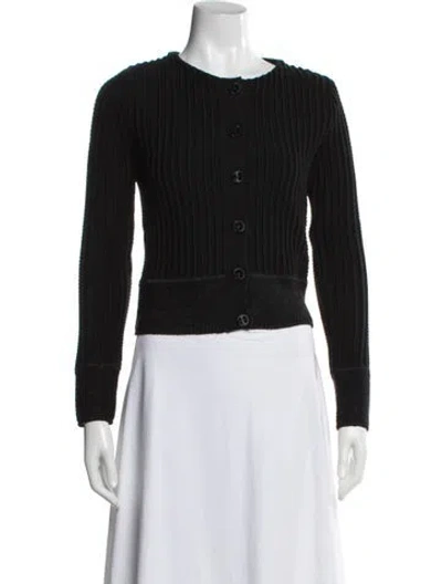 Pre-owned Bottega Veneta Virgin Wool Sweater In Black