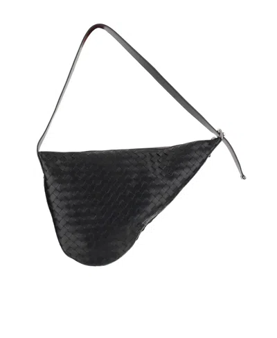 Bottega Veneta Virgule Cross Body Bag In Black