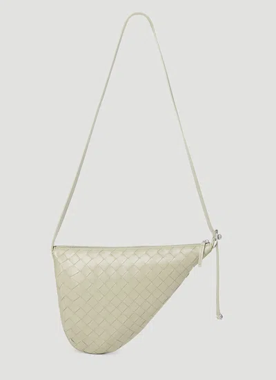 Bottega Veneta Virgule Crossbody Bag In Beige