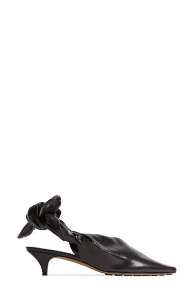 Bottega Veneta Virna Kitten Heel Pump In Brown