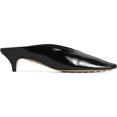 Bottega Veneta 40mm Vesta Nappa Leather Mule Pumps In Black