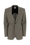 Bottega Veneta Knotted Melange Viscose Blazer Jacket