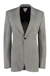 Bottega Veneta Viscose And Silk Blend Blazer In Grey