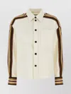 Bottega Veneta Viscose Blend Shirt Chest Pocket In Neutral
