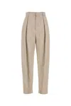 Bottega Veneta Light Grey Blend Pant In Brown