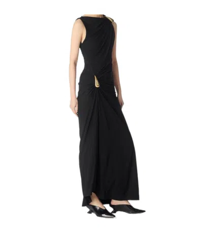 BOTTEGA VENETA BOTTEGA VENETA DROP DETAILED SLEEVELESS DRESS