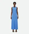 Bottega Veneta Viscose Long Dress In Blue