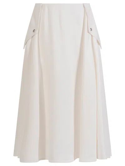 Bottega Veneta Viscose Melange Fluid Skirt