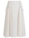 Bottega Veneta Viscose Melange Fluid Skirt Clothing