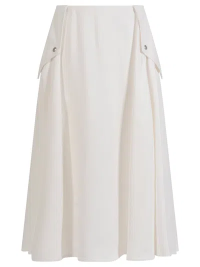 Bottega Veneta Viscose Melange Fluid Skirt Clothing