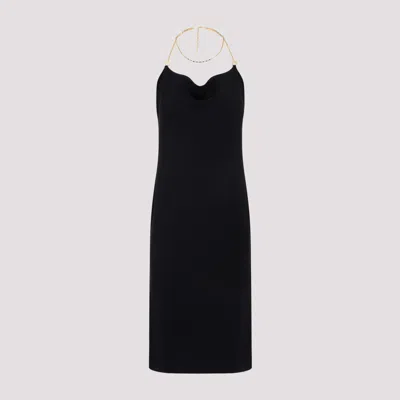 Bottega Veneta Sleeveless Midi Dress In Black