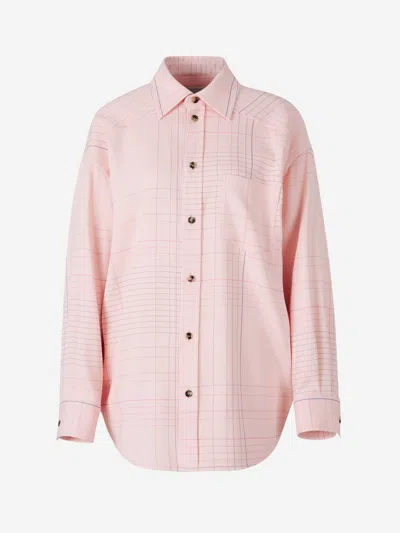 Bottega Veneta Viscose Notebook Shirt In Rose