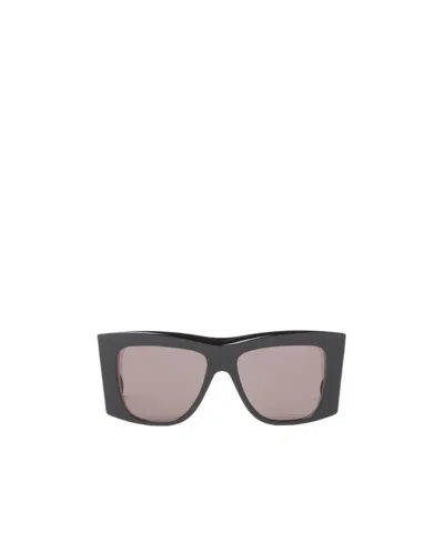 Bottega Veneta Visor Square-frame Sunglasses In Black
