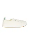Bottega Veneta Canvas Vulcan Sneakers In White