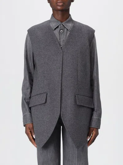 Bottega Veneta Waistcoat Woman  In Gray