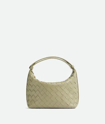 Bottega Veneta Mini Wallace Intrecciato Leather Shoulder Bag In Green