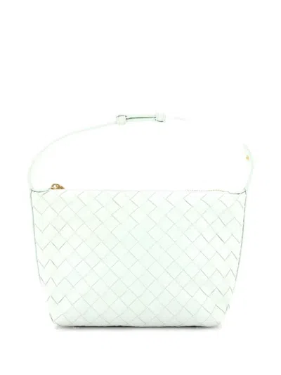 Pre-owned Bottega Veneta Wallace Intrecciato Nappa Mini Shoulder Bag In Green
