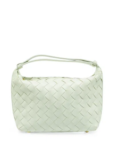 Pre-owned Bottega Veneta Wallace Mini Intrecciato Tote Bag In Green