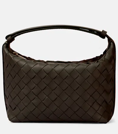 Bottega Veneta Wallace Mini Leather Tote Bag In Green