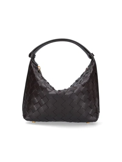 Bottega Veneta 'wallace' Mini Shoulder Bag In Brown