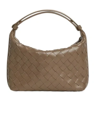 Bottega Veneta Wallace Shoulder Bag In 2355 Pinecone-gold