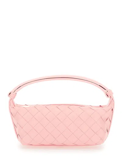 Bottega Veneta Wallace Town Intrecciato 15 Venetian Calf In Pink