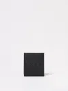 Bottega Veneta Black Tre Flap Card Case Wallet In Black