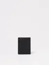 Bottega Veneta Black Tre Flap Card Case Wallet In Black