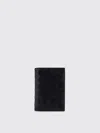 Bottega Veneta Men Intrecciato Card Holder With Flap In Black
