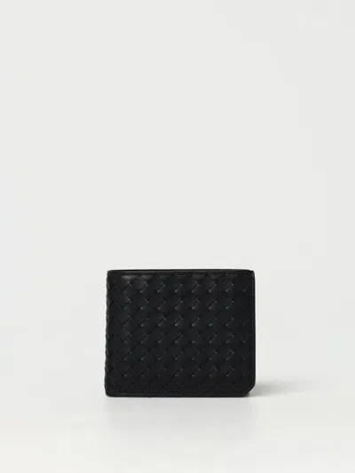 Bottega Veneta Intrecciato Piccolo Bi-fold Wallet With Coin Purse In Black