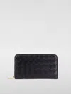 Bottega Veneta Large Braided Wallet With Zip Accessories In Black