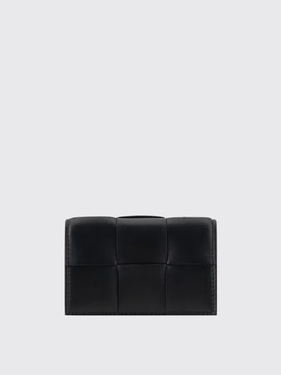 Bottega Veneta Intrecciato Leather Wallet In Black