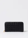 Bottega Veneta Intrecciato Leather Continental Wallet In Black