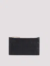 Bottega Veneta Black Cardwallet With Zip And Intrecciato Motif In Leather Woman In Black