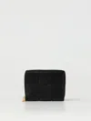 Bottega Veneta Checkered Zipper Purse In Black