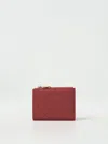 Bottega Veneta Wallet In Woven Nappa In Red